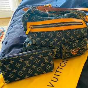 💙🥂LV denim monogram baggy PM🥂💙